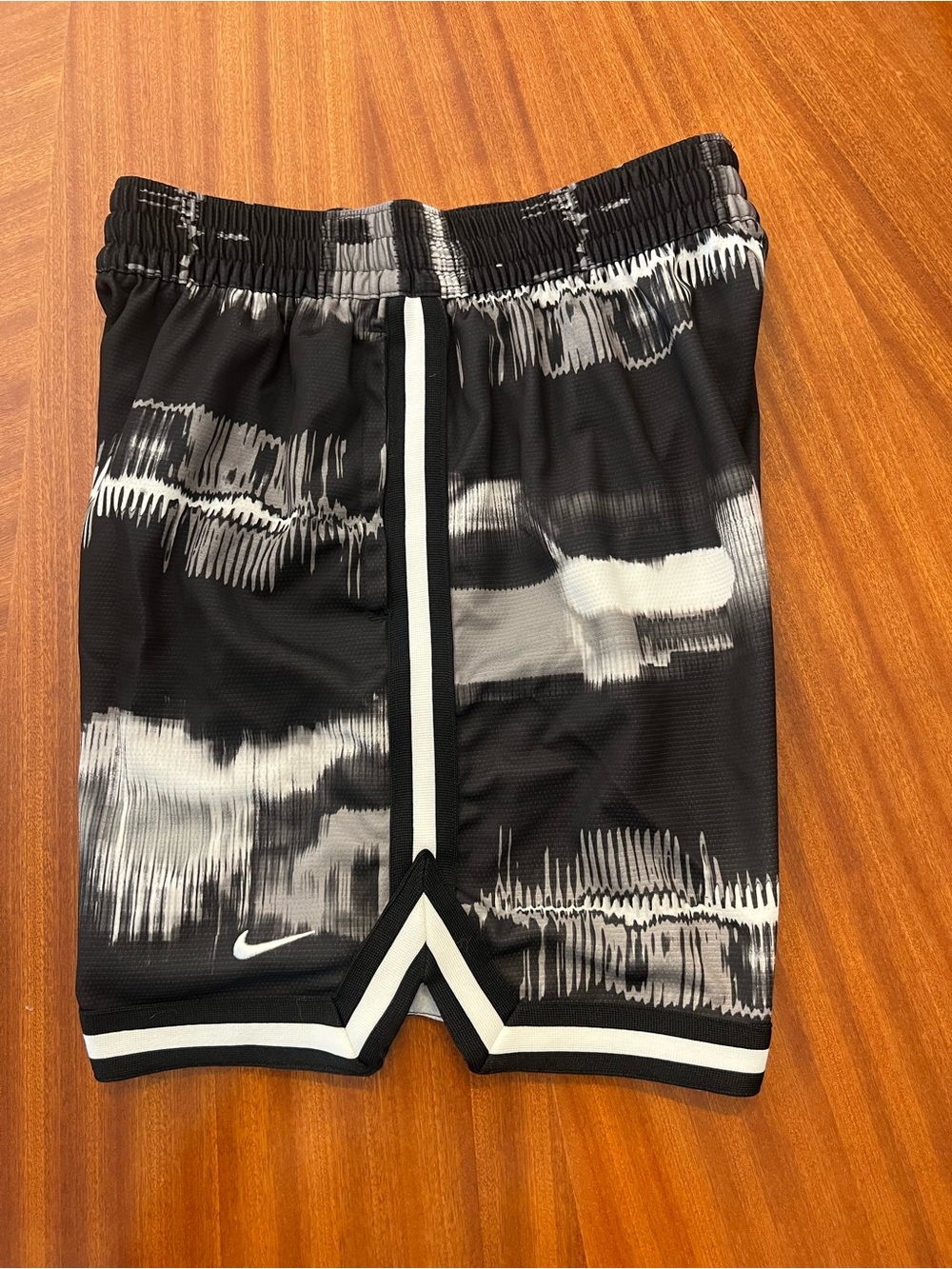 Nike Men’s Black and White Graphic Athletic Shorts